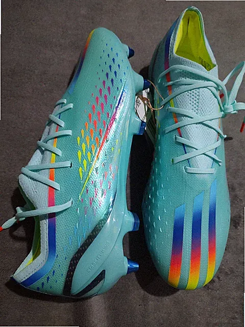 Adidas X Speedportal.1 Soft Ground Aqua Blue Soccer Cleats GW8442 Men's Sz 7