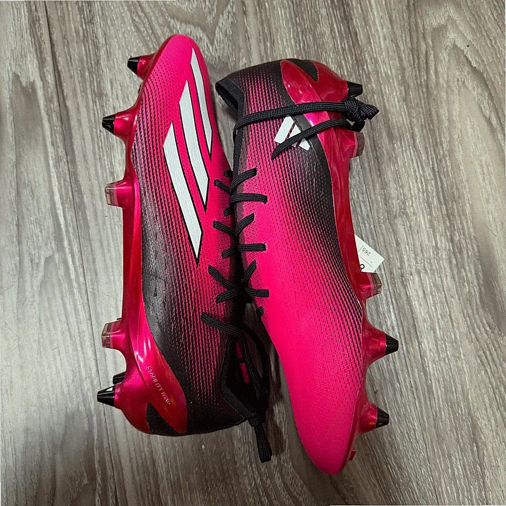 ADIDAS X SPEEDPORTAL.1 SOFT GROUND CLEATS SIZE 8.5 PINK/BLACK COLOR GZ5093
