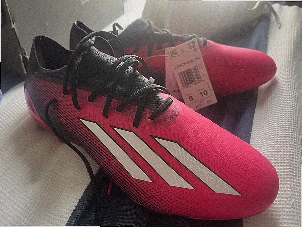 adidas X Speedportal.1 Soft Ground Soccer Cleats Pink/Black/White US 9 NEW