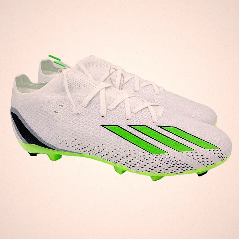 adidas X Speedportal.2 FG Soccer Cleats White Black Green Men's Sz6.5 HP5904