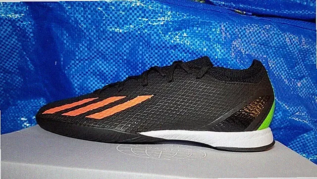 Adidas X SpeedPortal.3 .3 IN Mens Indoor Soccer Cleats Black White Orange GW8465