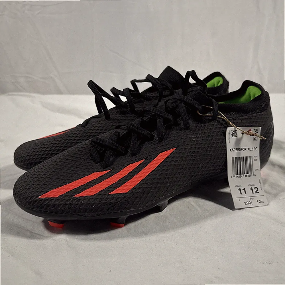 Adidas X Speedportal.3 Firm Ground Soccer Cleats Black, Orange, Green US Men 11