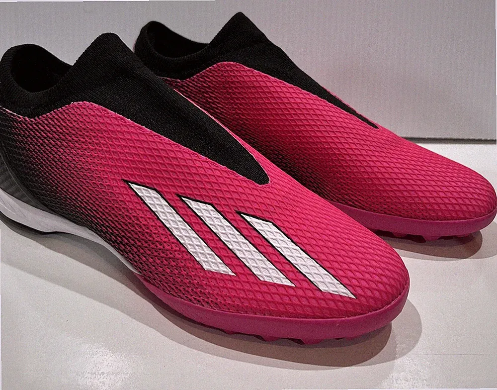 Adidas X Speedportal .3 GZ5058 Laceless Pink Turf Soccer Shoes Men's 11