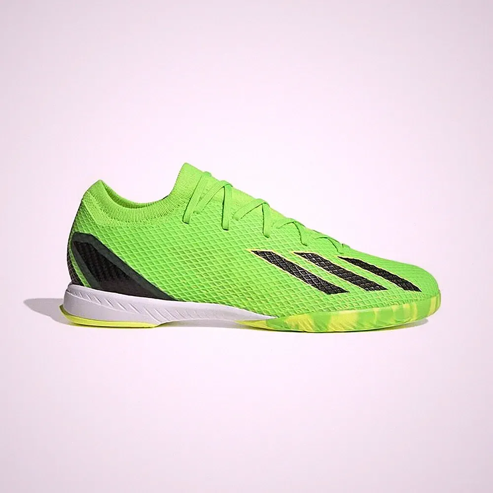 Adidas X Speedportal 3 Indoor Soccer Shoes for Adults in Lemon Green