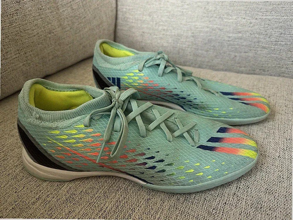 Adidas X SpeedPortal.3 Men’s 8.5 Indoor Soccer FUTSAL cleats shoes aqua