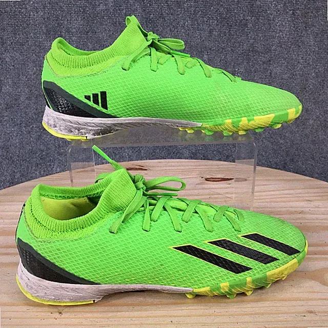 Adidas X Speedportal.3 Turf Soccer Sneaker Shoes Youth 6 Lace Up Green GW8489