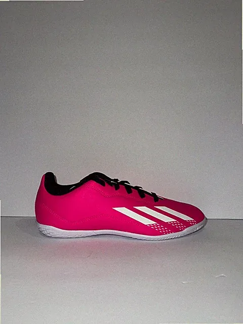 Adidas X Speedportal.4 IN J Indoor soccer cleat, pink, 3.5, new