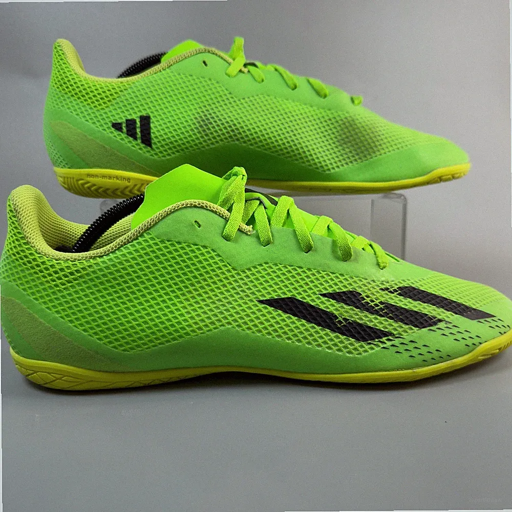 Adidas X Speedportal.4 Mens 12 Indoor Soccer Shoes Futbol Spikeless Cleat Neon