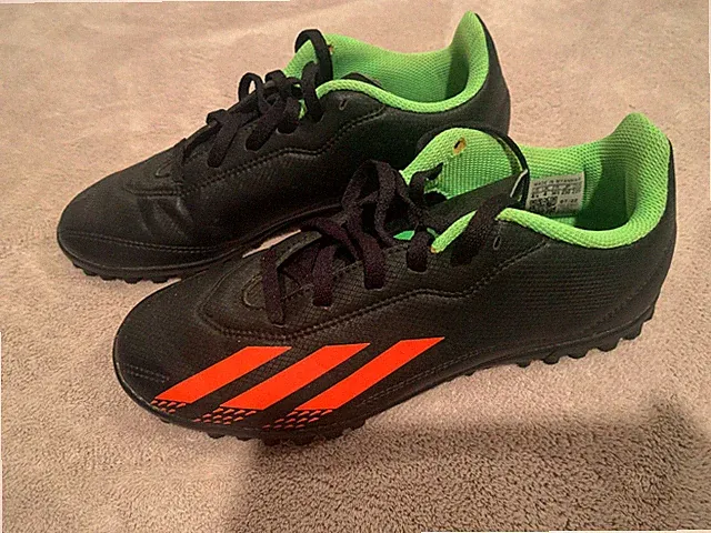 Adidas X Speedportal.4 Soccer Turf Shoes Black/Solar Red/Solar Green Size 4.5