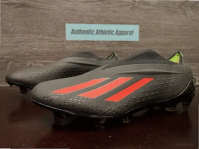 Adidas X Speedportal+ FG Laceless Soccer Cleats Black Red Men's Size 6.5 GW8410