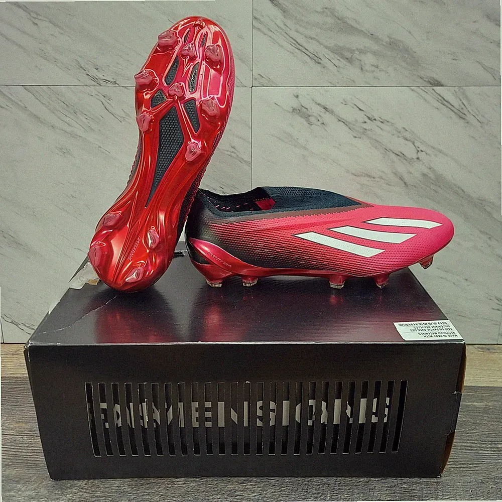 Adidas X Speedportal + FG Pink Black Soccer Cleats GZ5126 Men's 7 Women's 8
