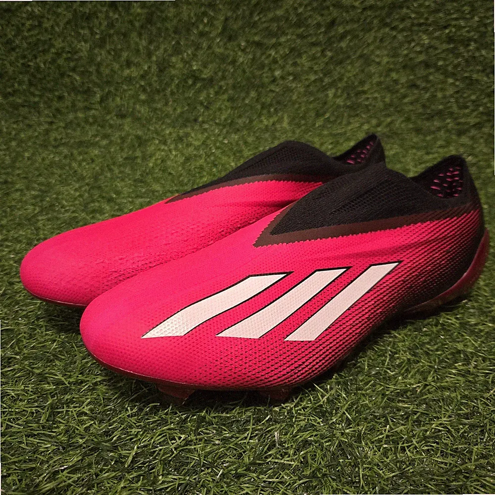 Adidas X Speedportal + FG Pink Black Soccer Cleats GZ5126 Men's Size 8