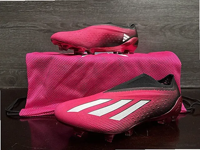 Adidas X Speedportal + FG Pink Black Soccer Cleats Mens Size 7 / Womens 8 GZ5126