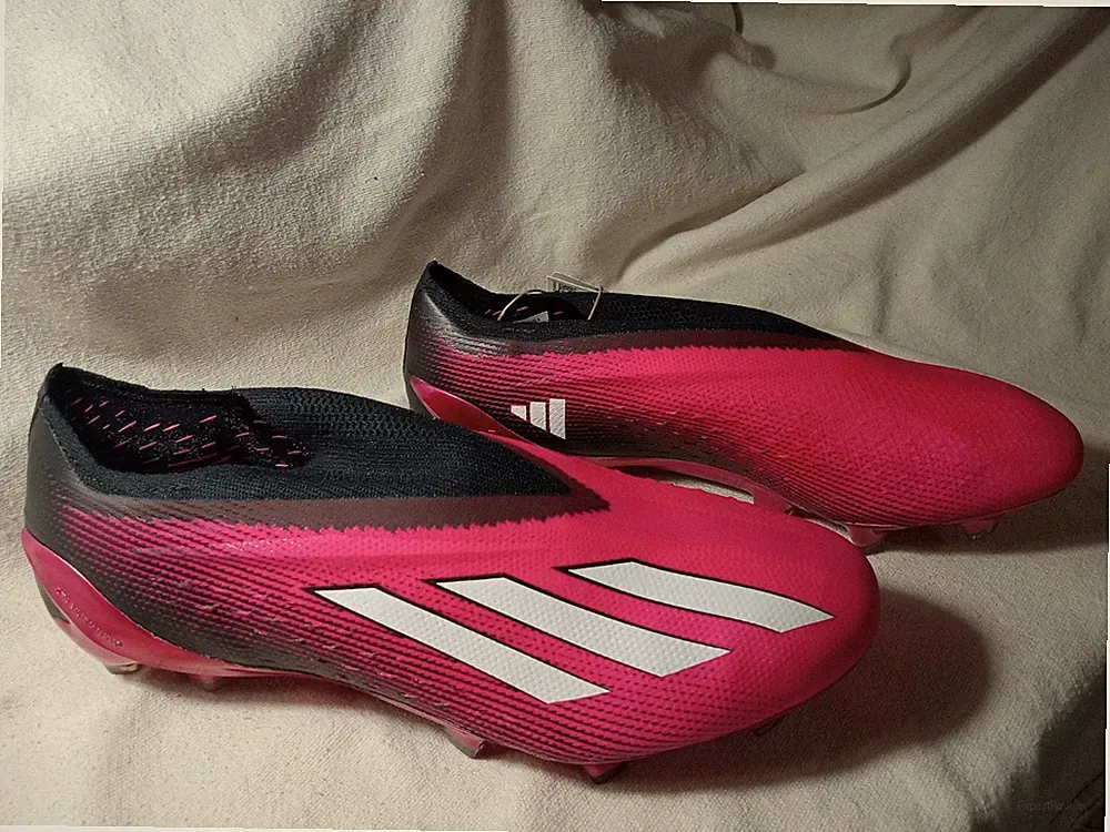 Adidas X Speedportal + FG Pink Soccer Cleats GZ5126 Men's 9 Women's 10