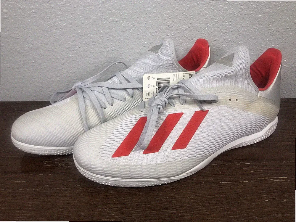 ADIDAS X TANGO 19.3 INDOOR SOCCER SHOES Sz 13.5 MEN’S - F35370 - METALLIC SILVER