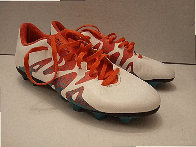 Adidas X Women's Sz 9.5 White Coral Teal Soccer Shoes Cleats Blue Pink