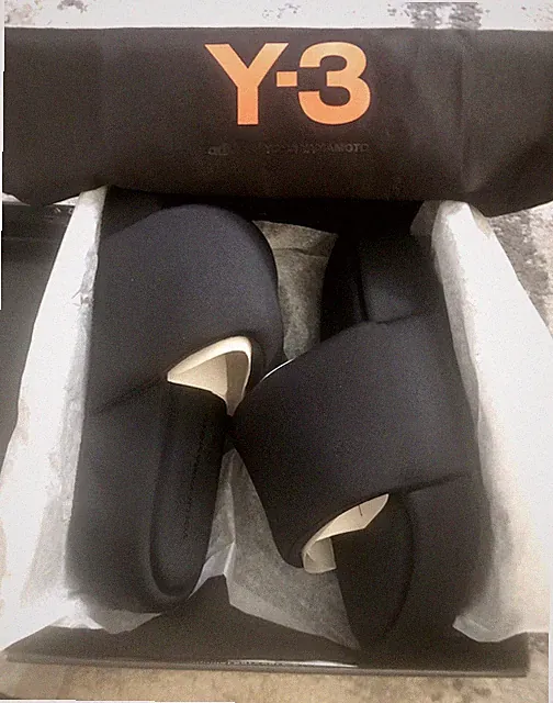Adidas Y-3 Yohji Yamamoto Comfylette Puff Slide Black EH1719 Men’s 7/Women’s 8