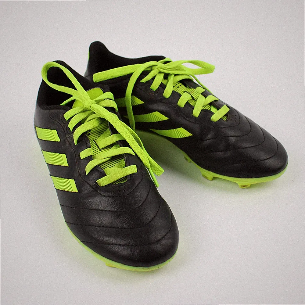 Adidas Yellow/Black Goletto VIII FG Junior Lace Up Soccer Cleats Boys Size 1.5