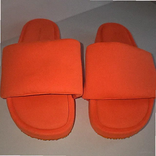 ADIDAS YOHJI YAMAMOTO PUFF ORANGE SLIDES, STYLE#-EH1717 WOMEN'S 9.5/MEN’S 8