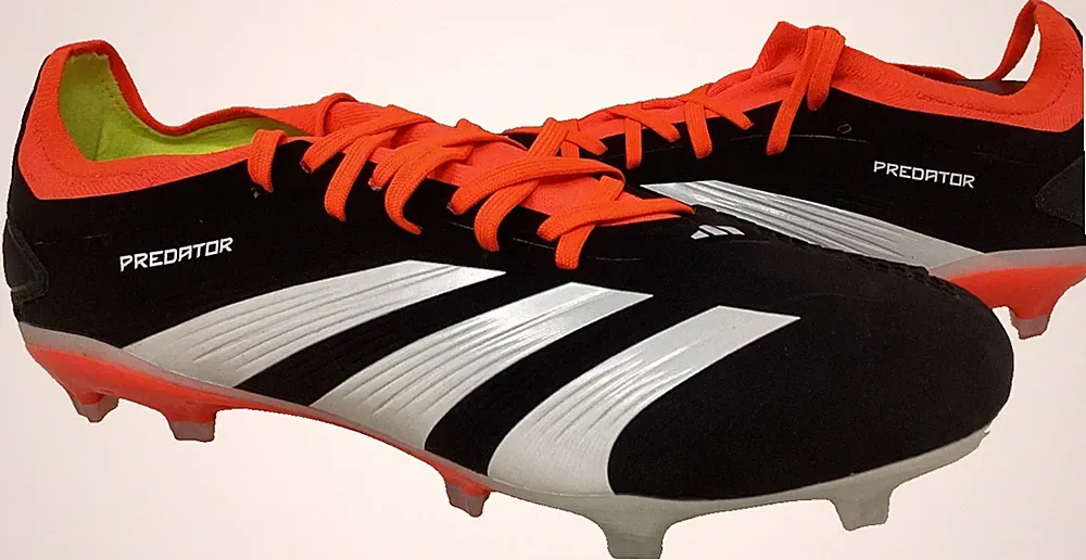 Adidas Youth Boy's Predator Pro FG Soccer Cleats Blk/Wht/Sol Rd Size:6.5 177O