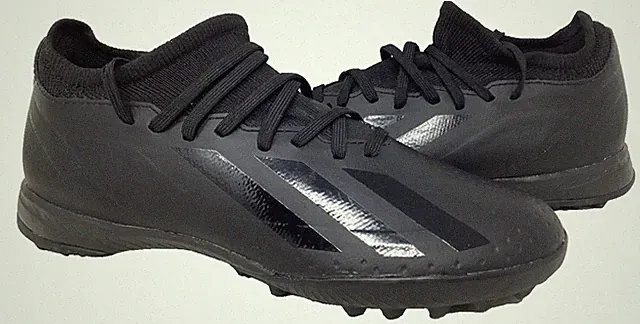Adidas Youth Boy's X Crazyfast.3 Lace Up Turf Soccer Shoes Black Size:6.5 205P