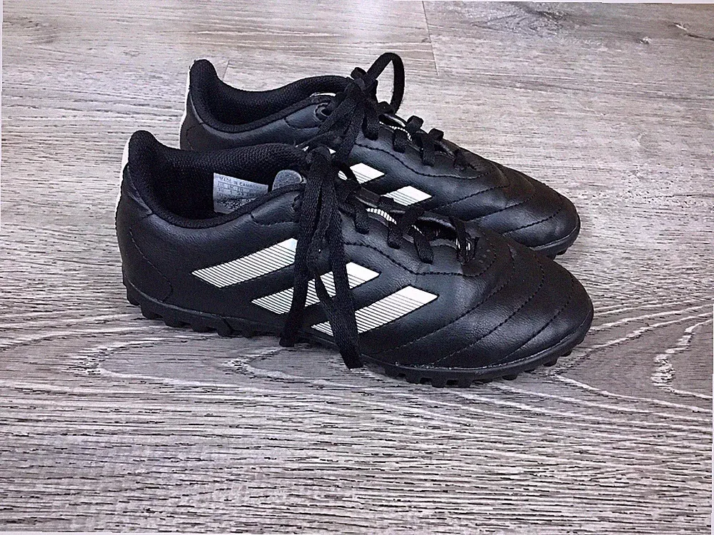 Adidas Youth Boys 1.5 Goletto VIII GY5781 Black Soccer Cleats Indoor Shoes Turf