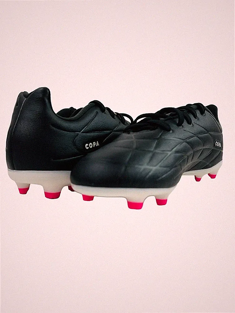 Adidas Youth Copa Pure.3 Firm Ground Soccer Cleats HQ8945 Black/Pink Size 3.5