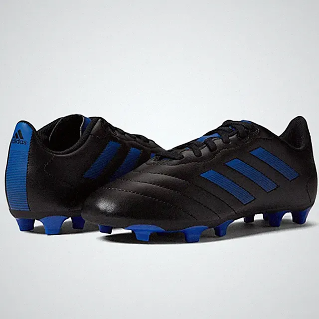 Adidas Youth Goletto VIII Firm Ground Soccer Cleats Size 2.5 Black Blue NWOB