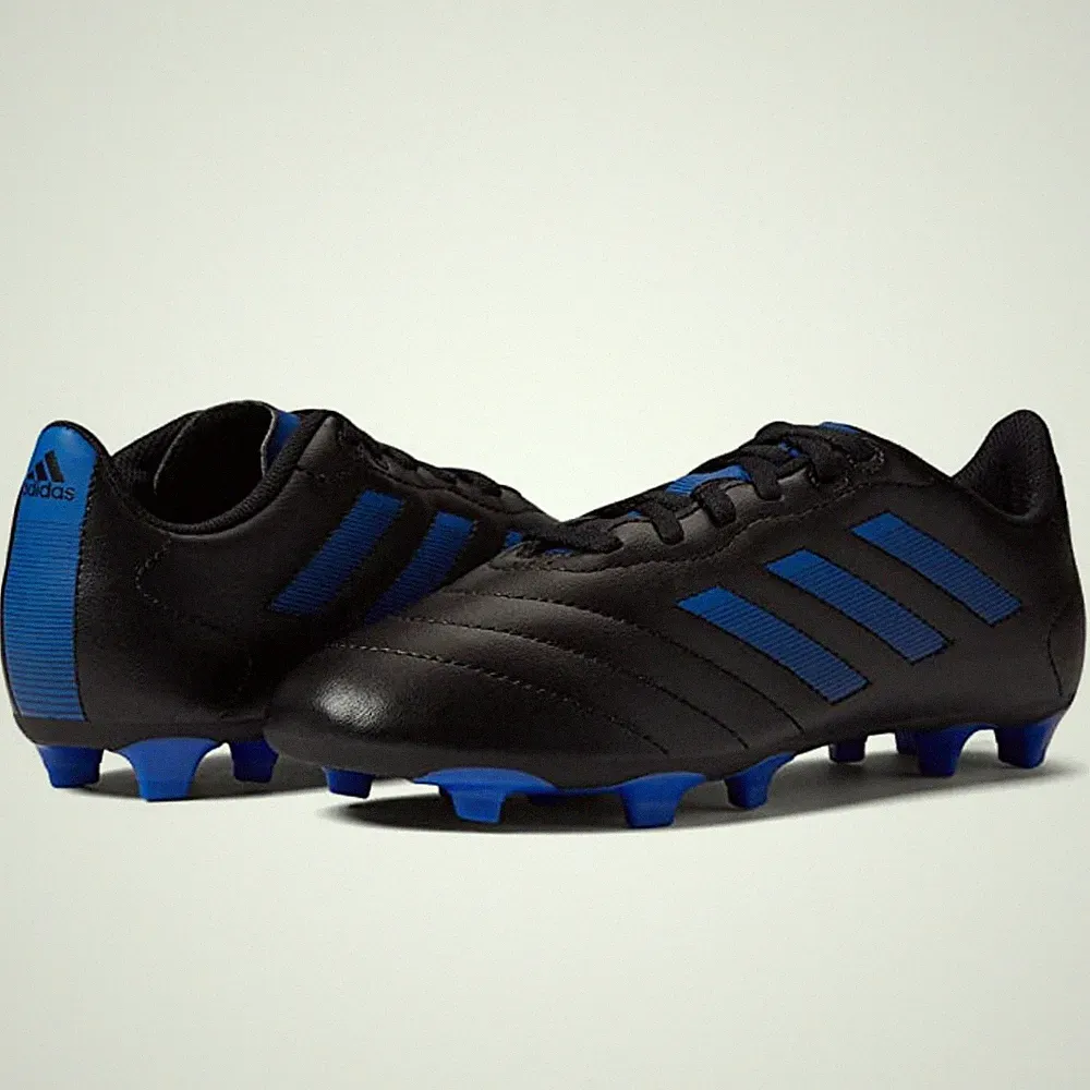 Adidas Youth Goletto VIII Firm Ground Soccer Cleats Size 3 Black Blue NWOB