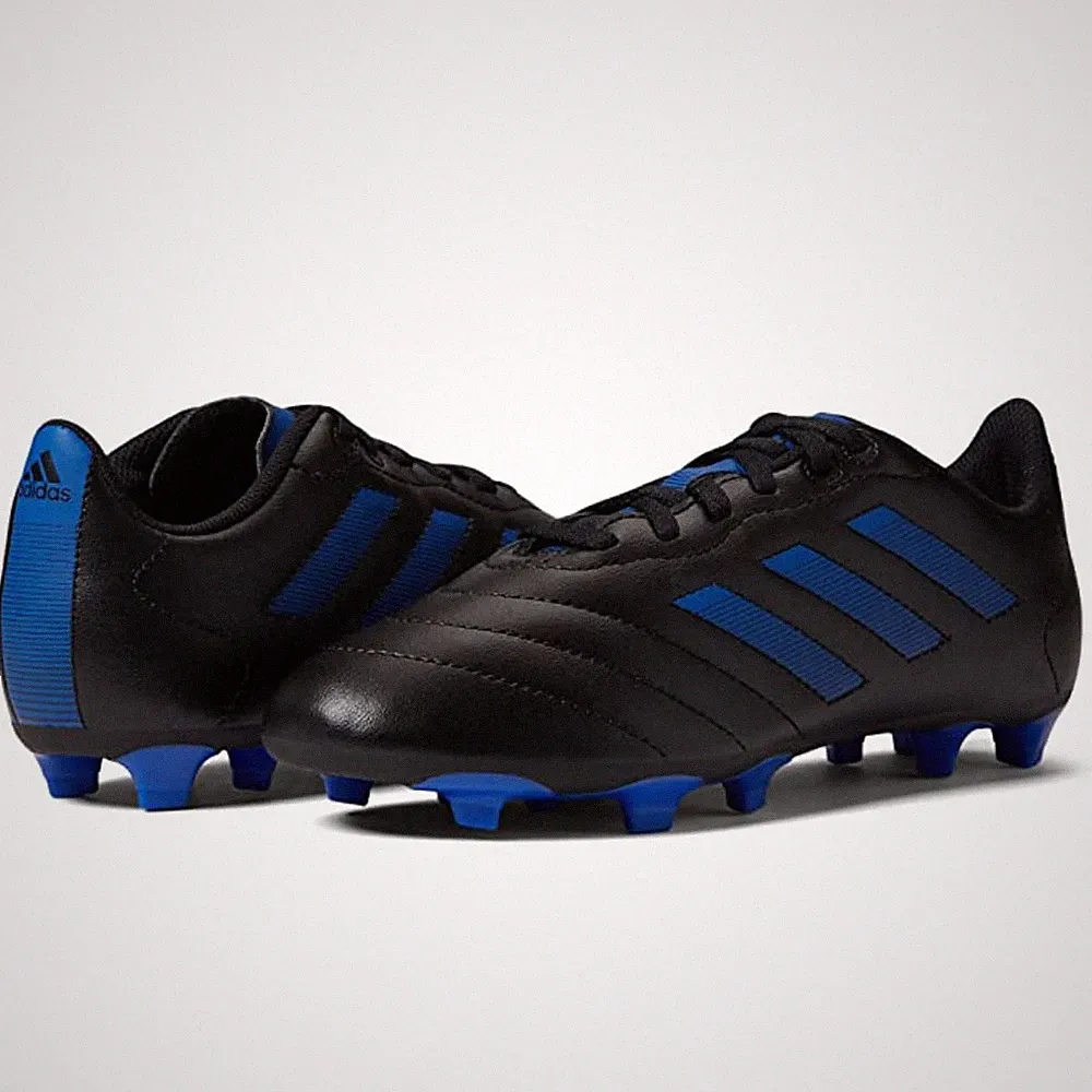 Adidas Youth Goletto VIII Firm Ground Soccer Cleats Size 3 Black Blue NWOB
