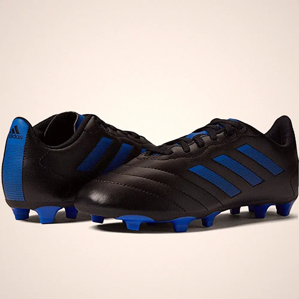Adidas Youth Goletto VIII Firm Ground Soccer Cleats Size 5.5 Black Blue NWOB