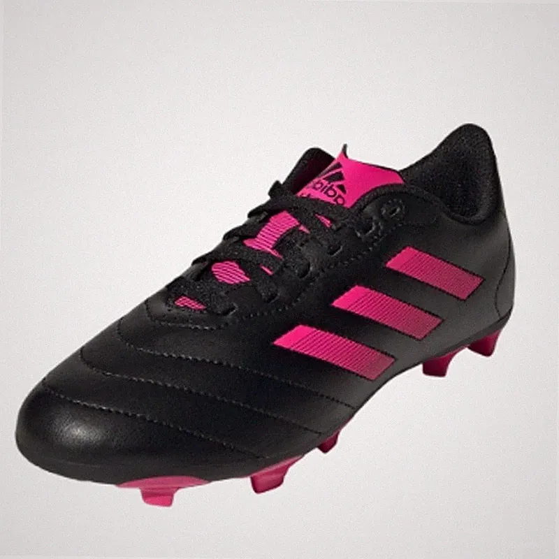 Adidas Youth Goletto VIII Soccer Cleats Size 2.5 Black Pink Firm Ground NWOB