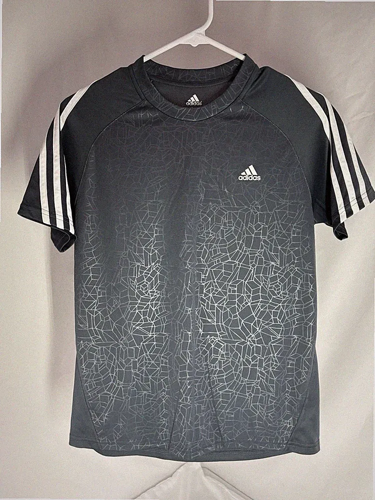 Adidas Youth Gray Soccer Training Jersey Size Large (14-16)