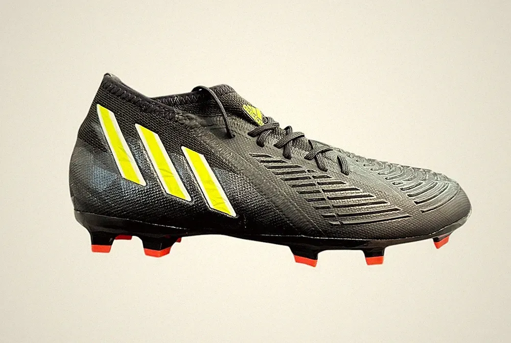 adidas Youth Predator Edge.1 Multi Ground Soccer Cleats Size 6 Black Yellow