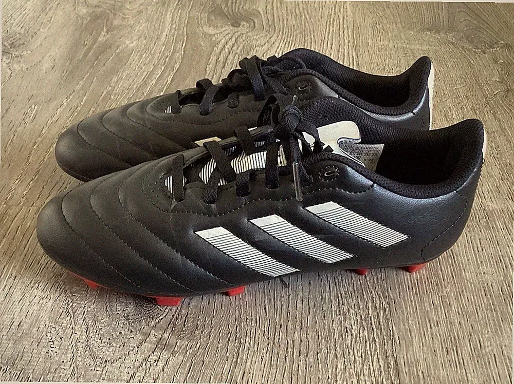 Adidas Youth Size 6 Goletto VIII FG Boys Soccer Cleats Cleat Black White GX7793