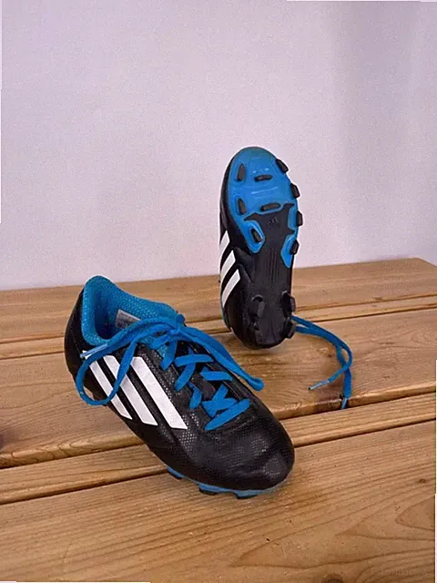 Adidas Youth Soccer Cleats Size 10.5K Black/Blue