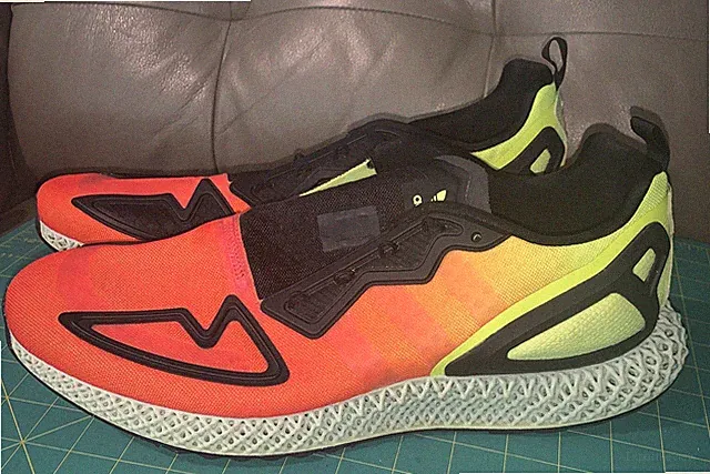 Adidas ZX 2K 4D Men's US 14 Yellow Red Black Neon Retro Run Sport Style Mesh 3D