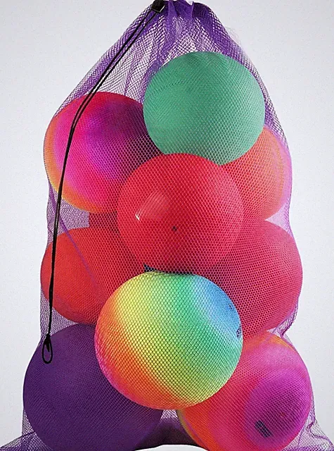 Adjustable Closure X-Large Mesh Sports Bag - Perfect for Soccer & Basketball