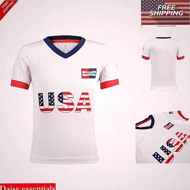 Adult Soccer Jerseys Men Women XS-4XL Moisture-Wicking Quick-Dry Athletic Top