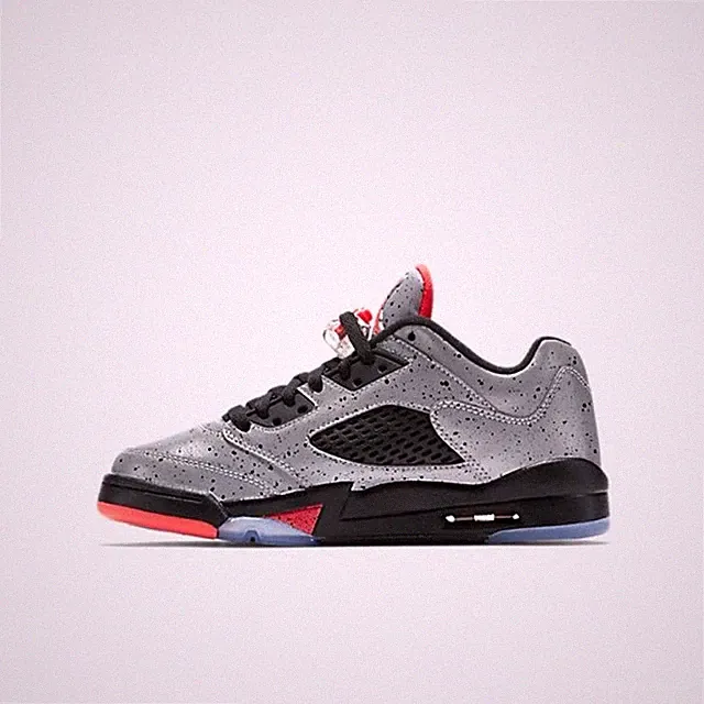 Air Jordan 5 Retro Low ‘Neymar’ Grey/Black/Red Reflective