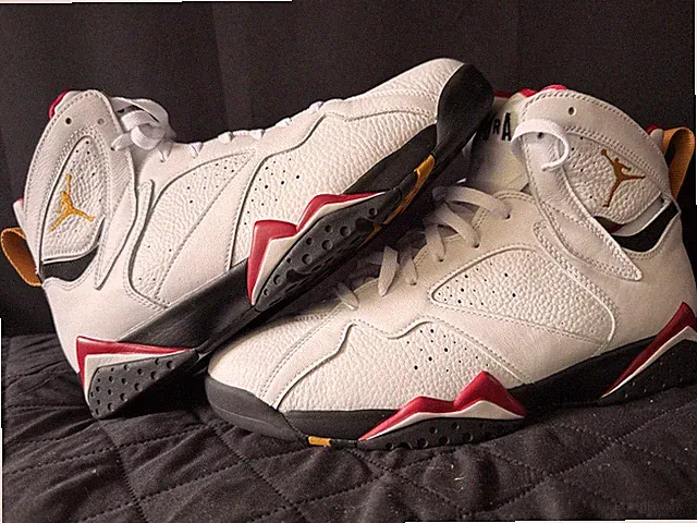 Air Jordan 7 US 12 Men's White Red Black Gold Retro Nike Cardinal CU9307 106 New