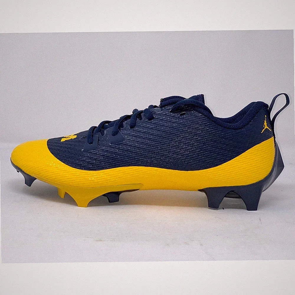 Air Jordan Vapor Edge Speed 2 Michigan Wolverines Cleats PE Size 11.5 FJ5724-407