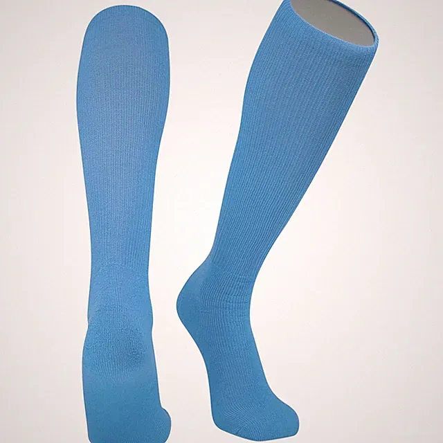 All-Sport Knee High Athletic Tube Socks with Arch and Ankle Support (Sky Blue)
