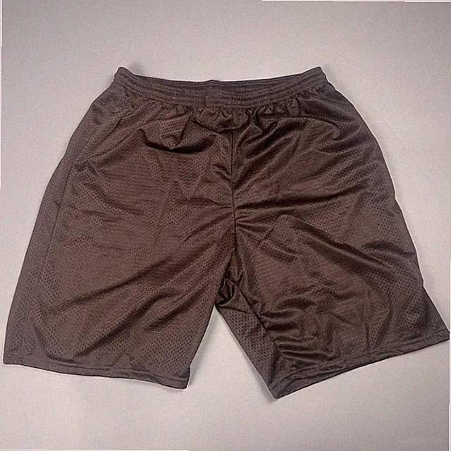 Alleson Athletic Mesh Shorts Mens XL Brown Gym Basketball Trunks