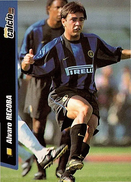 ALVARO RECOBA #84 vintage soccer card single DS Calcio 2000 free ship