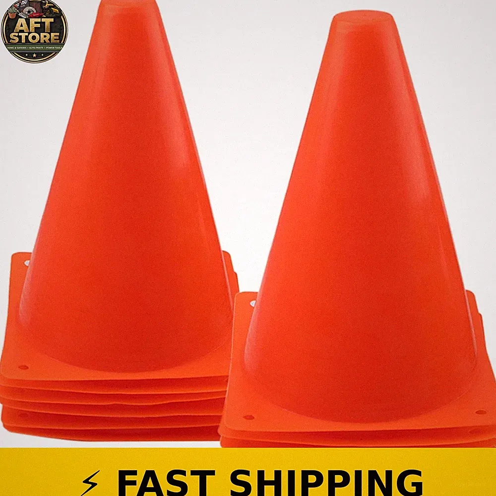 Ambifirner 7 Inch Soccer Training Cones - 12pcs Set