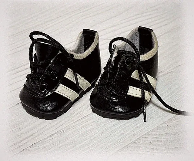American Girl Soccer Black and White Cleats Shoes Only Fits AG OG 18" Dolls