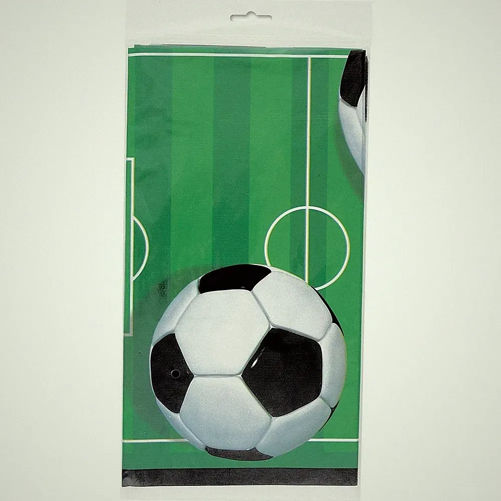 Amscan 3D Soccer Plastic Table Cover 54"x84" 1 Pc Multicolor Parties & Events