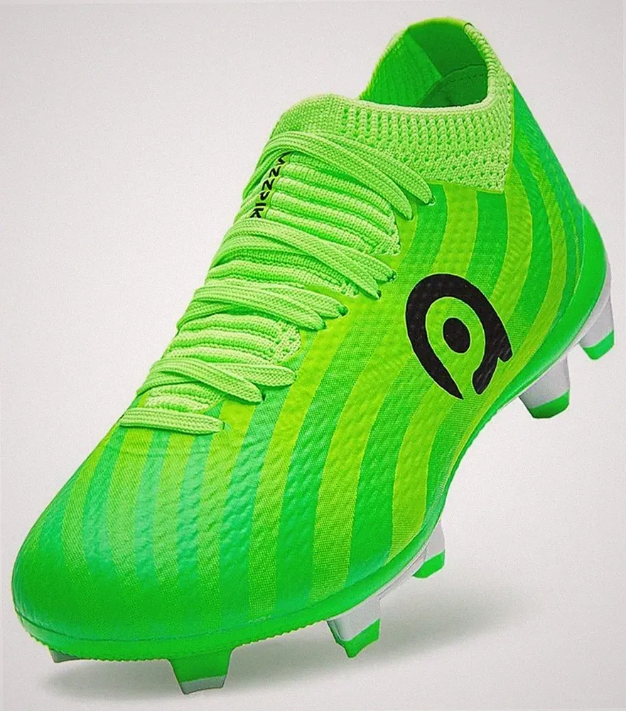 AMZZPIK Kids Soccer Cleats Kid US Size 3 Youth - Neon Green