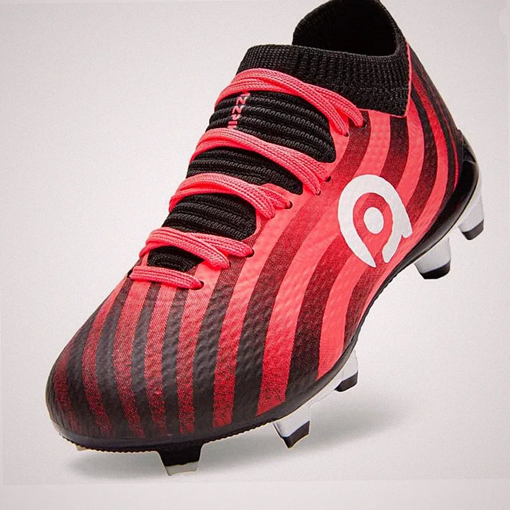 AMZZPIK Kids Soccer Cleats Little/Big Kid Size 2Y Youth Black Pink New in box